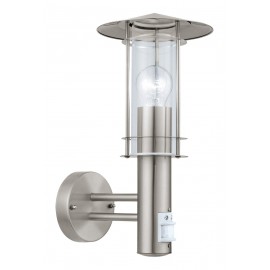 Eglo Aplique Exterior Acero Sensor Lisio 30185