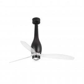Faro Ventilador Eterfan ø1280 Mm Negro Mate Palas Trans 17W 3000K 32003-10
