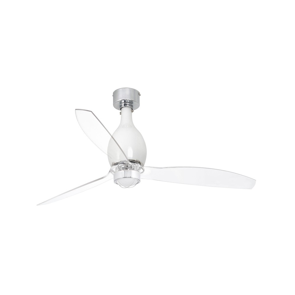 Faro, Faro Ventilador Mini Eterfan M Led Ventilador Blanco Brillo-Transparente Wiz 32020Ww-9
