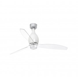 Faro, Faro Ventilador Mini Eterfan M Led Ventilador Blanco Brillo-Transparente Wiz 32020Ww-9
