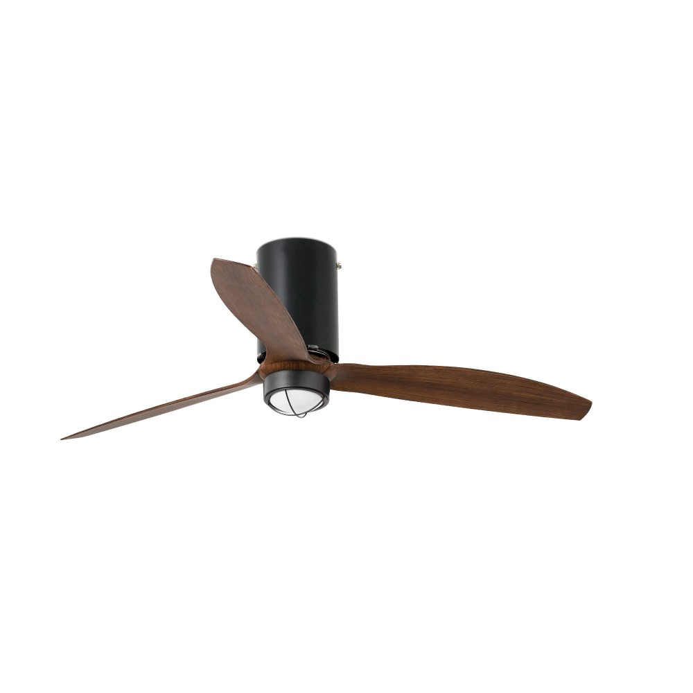 Faro, Faro Ventilador Mini Tube Fan M Led Ventilador Negro Mate-Nogal Wiz 32042Ww-10