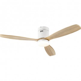 Ventilador Siroco Blanco Madera Dimable 329576D