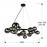 Lampara 14L Astros Negro 329613
