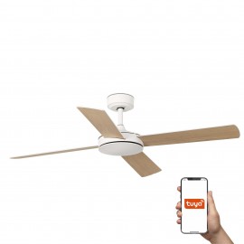 Faro, Faro Ventilador Mallorca L Ventilador Blanco-Arce Tuya 33350Dcwt
