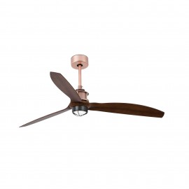 Faro Ventilador Just Fan M Led Ventilador Cobre-Nogal Wiz 33399Ww-10