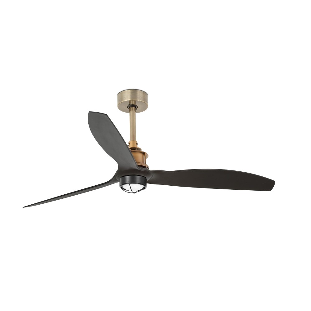 Faro, Faro Ventilador Justfan ø1280Mm Oro Viejo 3 Palas Negras 17W 3000K 33417-10