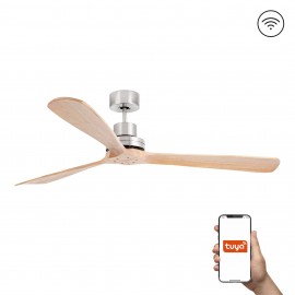 Faro Ventilador Lantau Xl Ventilador Niquel Mate-Pino Tuya 33504Dcwt