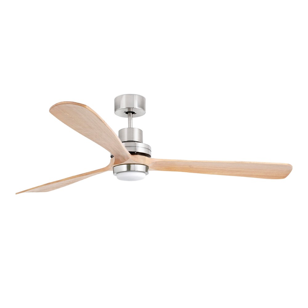 Faro, Faro Ventilador Lantau-G ø1680 Mm Dc Niquel Mate Luz 3 Palas Pino 33505DC