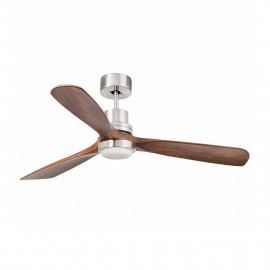 Faro Ventilador Lantau Dc ø 1320Mm Niquel Mate 3 P. Led 15W 3000K 33518DC
