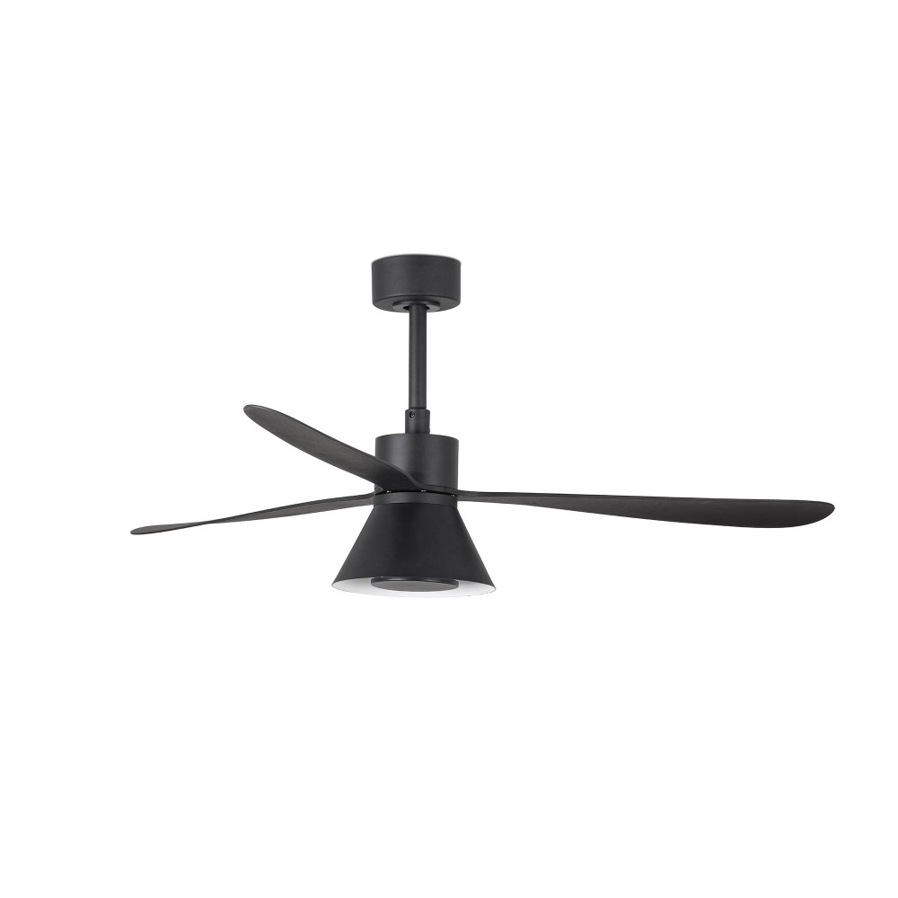 Faro, Faro Ventilador Amelia Ø1320mm Negro 3 Palas Cono 20w Cct Dim
