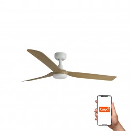 Faro, Faro Ventilador Punt M Ventilador Blanco-Arce Tuya 33816Wt