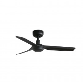 Faro Ventilador Mini Punt S Ø900mm Negro 3 Palas Negras