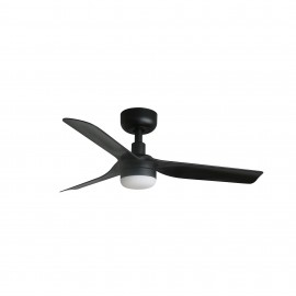 Faro Ventilador Mini Punt S Led Ventilador Negro-Nogal Tuya 33822Wt-1Tw