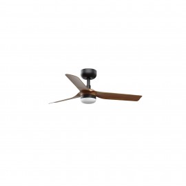 Faro Ventilador Mini Punt S Led Ventilador Negro-Nogal Tuya 33823Wt-1Tw