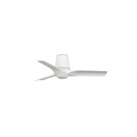 Faro Ventilador Hey Tub Led S Blanco-Madera Clara Dc 33826-1Tw