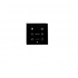 Faro Controlador De Pared Negro Para Ventilador Dc Con Luz Regulable 33988
