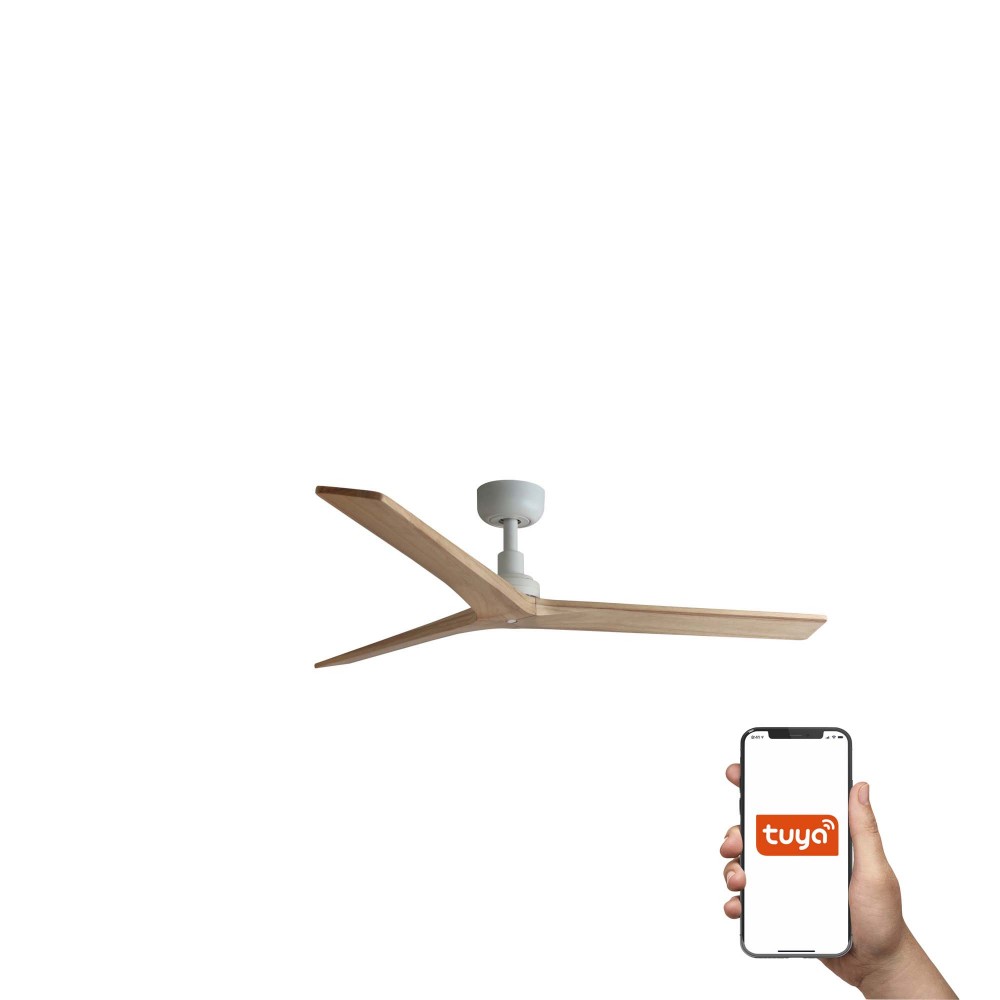 Faro, Faro Ventilador Klim M Ventilador Blanco-Madera Pino Tuya 34280Wt