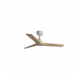 Faro Ventilador Klim S Ventilador Blanco-Madera Roble Wiz 34281Ww
