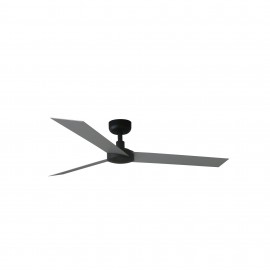 Faro Ventilador Cruiser L Ø1320mm Negro 3 Palas Aluminio