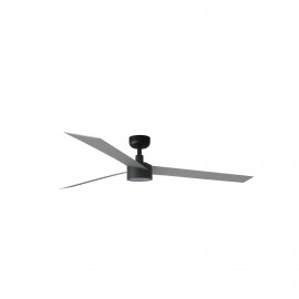 Faro Ventilador Cruiser Xl Ø1600mm Negro 3 P Alum 18w Led Cct Dim