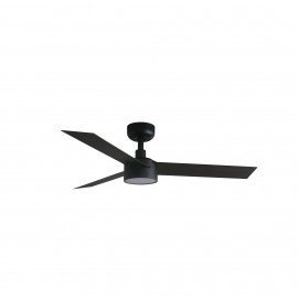 Faro Ventilador Cruiser S Ø1060mm Negro 3 Palas 18w Led Cct Dim