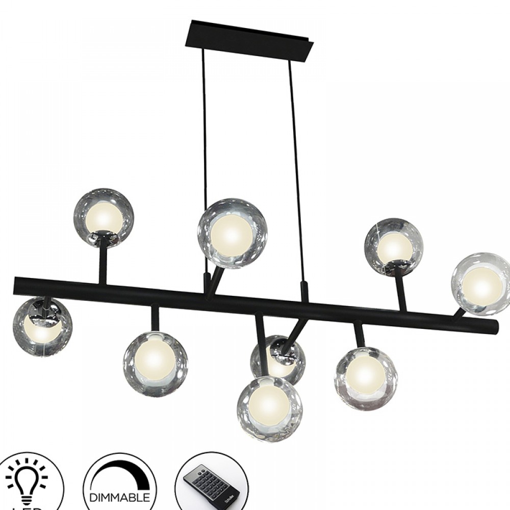 Schuller, Lampara 9L Altais N-Cr Dimable 345509D