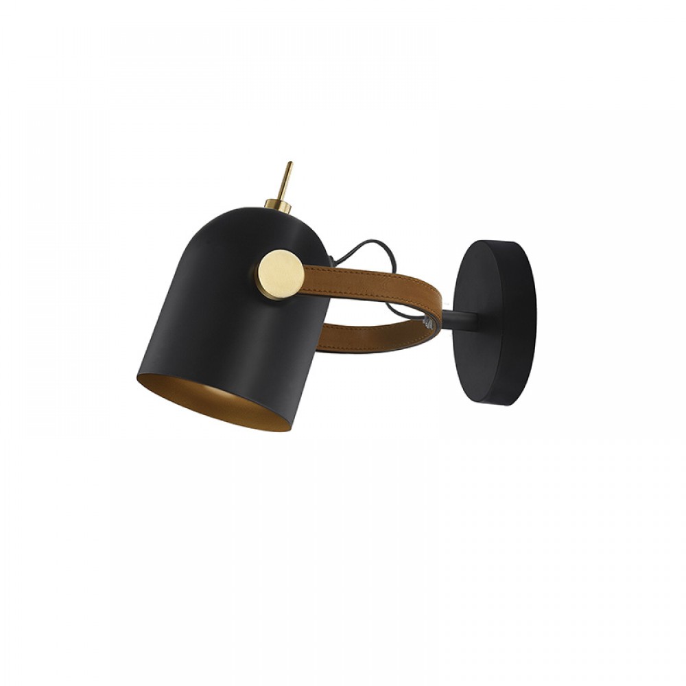 Schuller, Aplique Adame 1 Luz Negro-oro 346573