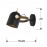 Aplique Adame 1 Luz Negro-oro 346573