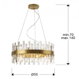 Schuller, Lampara Grace 14 luces oro 365277