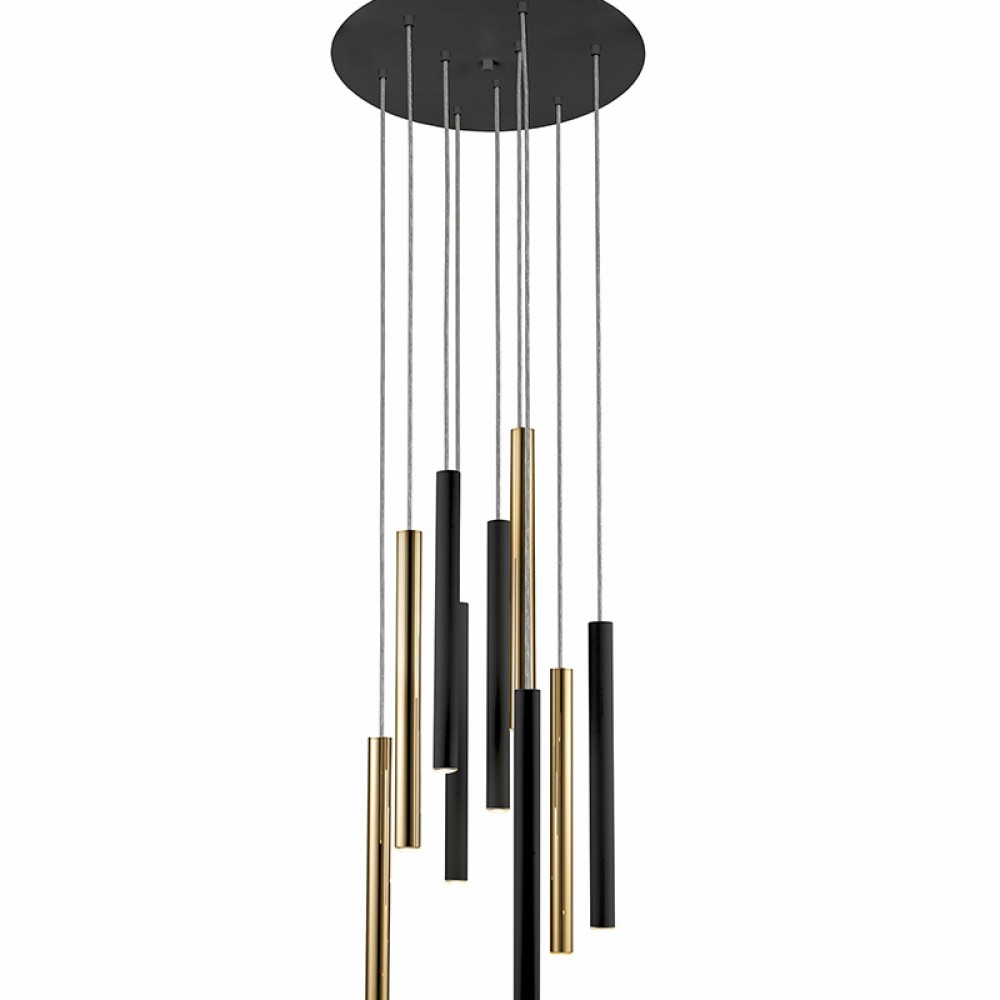 Schuller, Lampara Varas Oro Negro 9L 373272