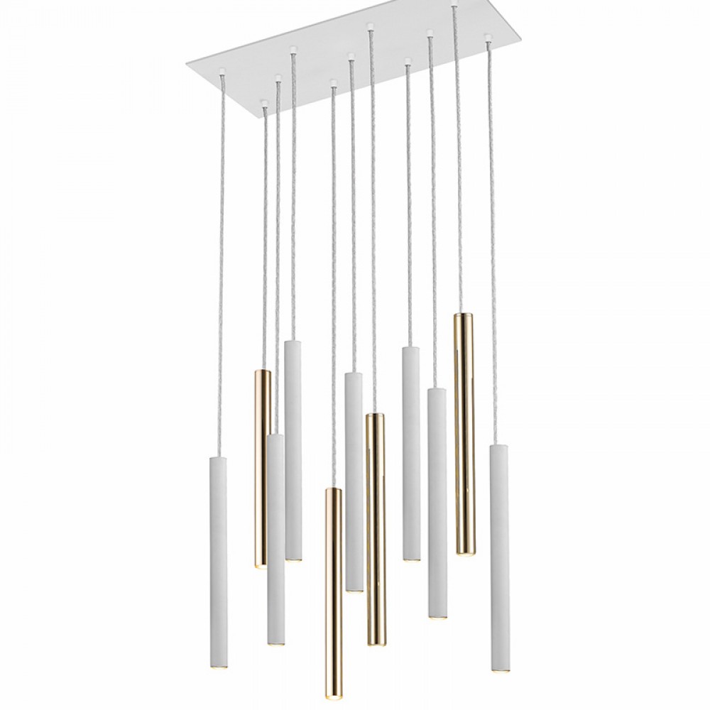 Schuller, Lampara Varas Oro-Blanco 11L Dim 373342D