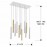 Lampara Varas Oro-Blanco 11L Dim 373342D