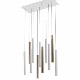 Lampara Varas Oro-Blanco 11L Dim 373342D
