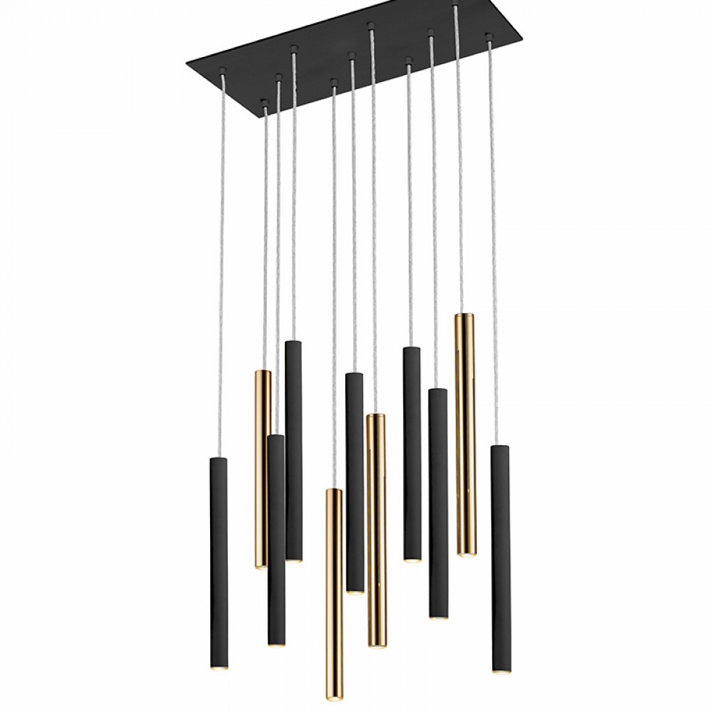 Schuller, Lampara Varas Oro-Negro 11L Dimable 373357D