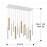 Lampara Varas Oro-Blanco 14L Dim 373437D
