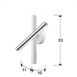 Schuller, Aplique Varas Cromo-Blanco 3L 373852