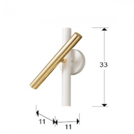 Schuller, Aplique Varas Oro-Blanco 3L 373869