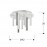 Plafon Varas Cromo-Blanco 9L 374026
