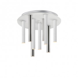 Plafon Varas Cromo-Blanco 9L 374026