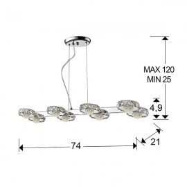 Schuller, Lampara Suria Led 8 Luces 375509