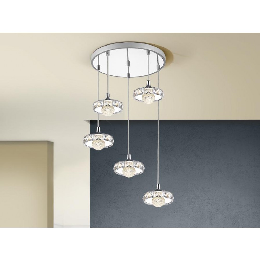 Schuller, Lampara Suria Led 5 Luces 376370