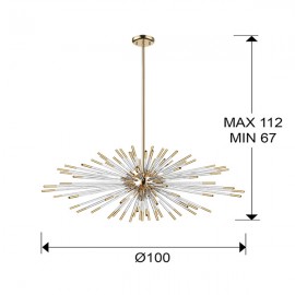 Schuller, Lampara 9L Evasion Oro Dim 381635D