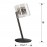 Sobremesa Flash Cromo Led 6W 1L 391329