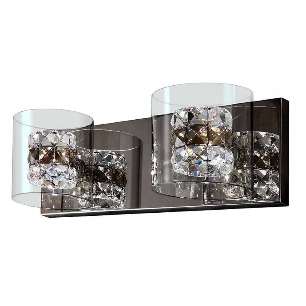 Schuller, Aplique Led Flash 2L Cromo Cristal Moldeado 391870
