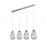 Lampara Led Taccia Cromo 4 Doble Tulipa 5W 394460