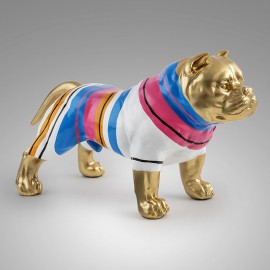 Figura Taison Pitbull Mediano Oro-Rayas 396637