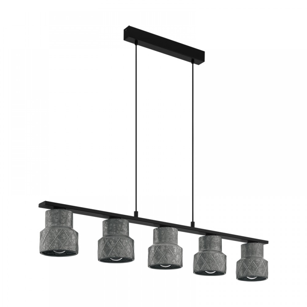Eglo, Eglo Lampara Vintage Hilcott Lineal 5L 39855