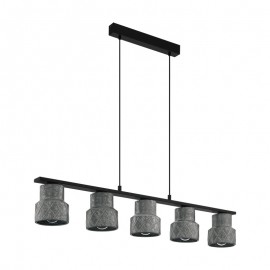 Eglo Lampara Vintage Hilcott Lineal 5L 39855