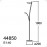 MDC - Pie Halogeno Pale R7S-G9 Cerezo-Cr Mate 4-4850-25-36