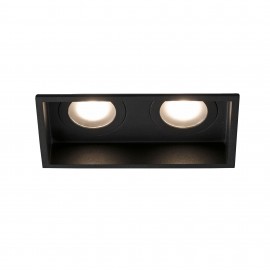 Faro, Faro Hyde Negro Cuadrado 2L Gu10 40125
